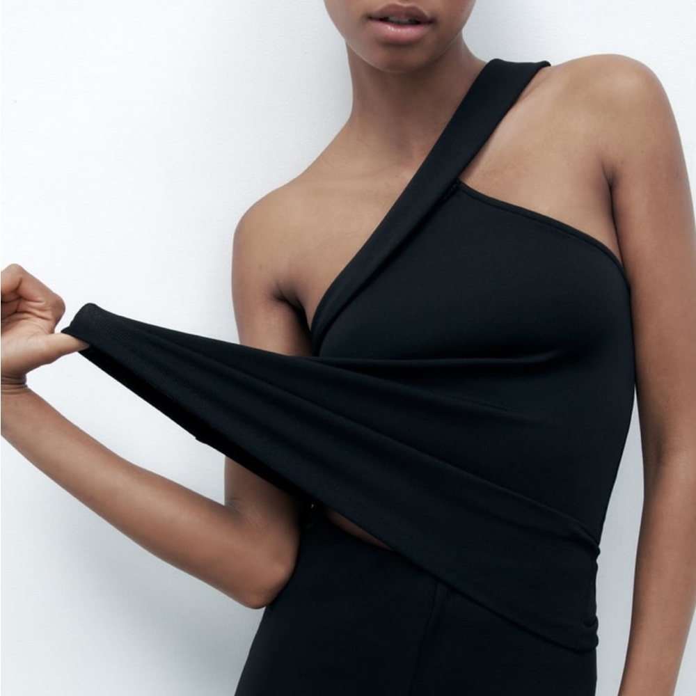 Zara black top brand new